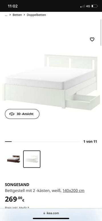 Ikea bed songesand