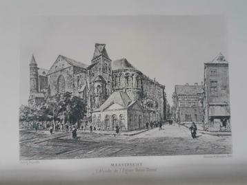 02 / Maastricht Kerk Notre Dam gravure uit 1882