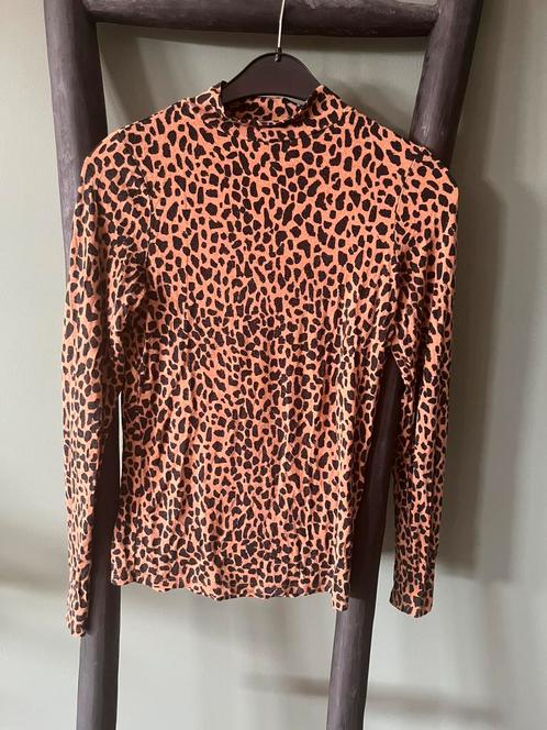 Panter shirt camel zwart S luipaard truitje shirtje, Kleding | Dames, Tops, Gedragen, Maat 36 (S), Overige kleuren, Lange mouw