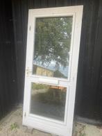 Zeer nette (en zware) voordeur met HR++ 93x211,5, Ophalen, 80 tot 100 cm, 200 tot 215 cm, Hout