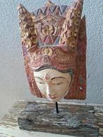 Thais masker op standaard, Antiek en Kunst, Kunst | Beelden en Houtsnijwerken, Ophalen of Verzenden