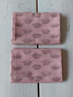 Hele mooie quiltstof in roze/taupe - kroon/kroontjes, Ophalen of Verzenden, Nieuw, Roze, Katoen