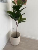 Kunstplant + kwantum bloempot, Ophalen of Verzenden, Zo goed als nieuw