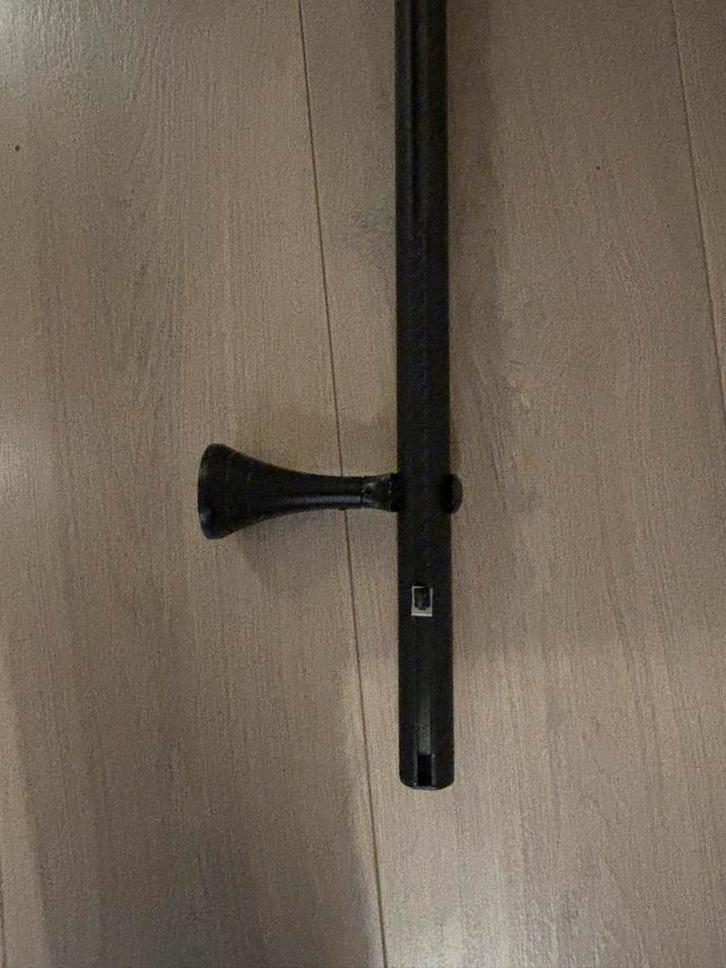 3 x Gordijnrails - Zwart Metaal, Huis en Inrichting, Stoffering | Gordijnen en Lamellen, Zo goed als nieuw, Minder dan 100 cm