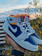 Air Jordan 1 Mid Royal Blue Orange EU38.5, Nike Air Jordan, Blauw, Ophalen of Verzenden, Zo goed als nieuw