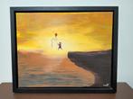 Schilderij met lijst 'Leap of Faith', Antiek en Kunst, Kunst | Schilderijen | Abstract, Ophalen of Verzenden