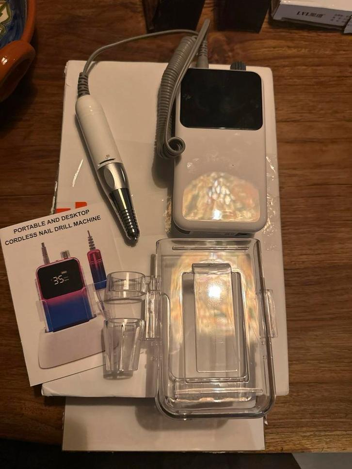 Cordless Nail Drill Machine - nieuw!, Witgoed en Apparatuur, Persoonlijke-verzorgingsapparatuur, Nieuw, Hand- en Voetverzorging