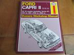 Haynes workshop manual vraagbaak Ford Capri II V6 2.8 + 3.0, Ophalen of Verzenden