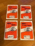 4 ajax programmaboekjes, Verzamelen, Ophalen of Verzenden, Zo goed als nieuw, Ajax, Overige typen
