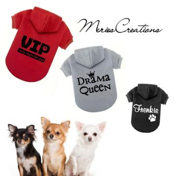 Honden hoodie met eigen tekst / opdruk! beschikbaar voor biedingen