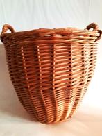 Vintage handgemaakte rieten mand, met handvatten, Ophalen