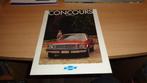 Folder  CHEVROLET  CONCOURS  1977, Boeken, Auto's | Folders en Tijdschriften, Chevrolet, Zo goed als nieuw, Verzenden