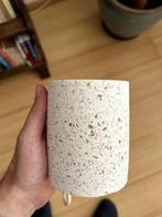 Design tafellamp – witte granietlook van IKEA, Ophalen, Zo goed als nieuw, Minder dan 50 cm