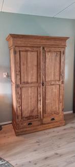 Kast teakhout 200 x 125 x 56 cm, Ophalen, Met deur(en), Teakhout, 50 tot 100 cm