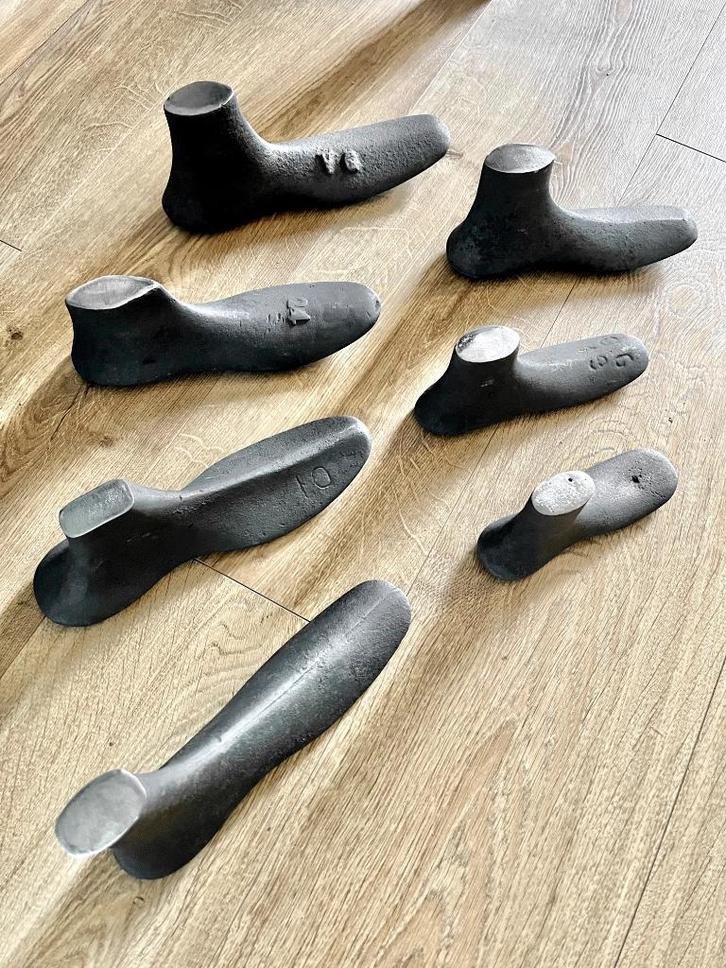 Antieke Stalen Schoenleesten als Deurstopper, Antiek en Kunst, Curiosa en Brocante, Ophalen