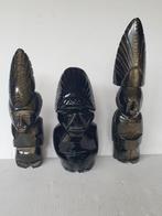 zwarte onyx Obsidiaan - beeldjes uit Mexico, Ophalen of Verzenden