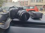 Camera met flitser, tas en lens - voor onderdelen, Ophalen of Verzenden
