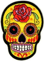 Sugar Skull stoffen opstrijk patch embleem #41, Verzenden, Nieuw, Overige typen