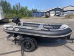Vortex rubberboot op trailer met 4pk mercury motor, Overige merken, Airdeck, Gebruikt, Ophalen of Verzenden