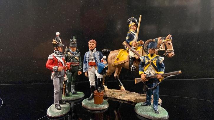Delprado: 5x Britse troepen Napoleontische tijd, Verzamelen, Poppetjes en Figuurtjes, Zo goed als nieuw, Ophalen of Verzenden