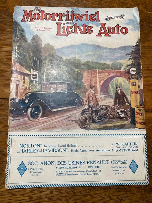Oud tijdschrift: Motorrijwiel en Lichte Auto 1928, Boeken, Auto's | Folders en Tijdschriften, Gelezen, Algemeen, Ophalen of Verzenden