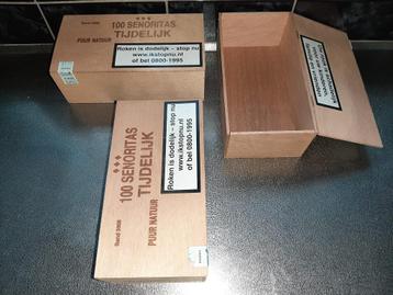 Lege houten Sigarendoosjes | sigarenkistjes (form. 100st.). beschikbaar voor biedingen