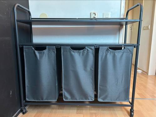 Wasmand, Huis en Inrichting, Badkamer | Badtextiel en Accessoires, Zo goed als nieuw, Overige typen, Zwart, Ophalen