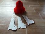 4 rode kerst klokken, Ophalen of Verzenden, Gebruikt