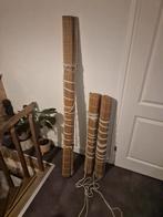 Bamboe rolgordijnen set, Ophalen, Gebruikt, Bruin, Natuurlijk