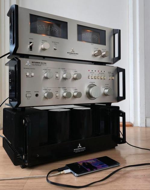 Mitsubishi set, Audio, Tv en Foto, Versterkers en Receivers, Zo goed als nieuw, Stereo, Overige merken, Ophalen