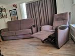 2,5 Zits bank + relaxstoel, Ophalen, Gebruikt, Hout