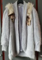 Vintage Angora Vest met Bontkraag – Sunshine Korea M/L, Kleding | Dames, Ophalen of Verzenden, Zo goed als nieuw