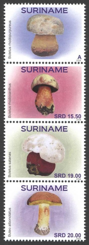 Suriname 2344/7 postfris Paddenstoelen 2018 beschikbaar voor biedingen