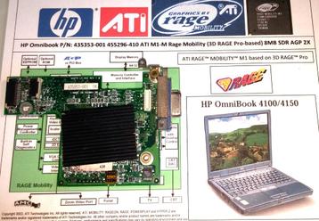 HP Omnibook 4150 435353-001 ATI Rage Graphics M1 455296-410 beschikbaar voor biedingen