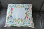 Geborduurd kussen Handgemaakt, Ophalen, Vierkant