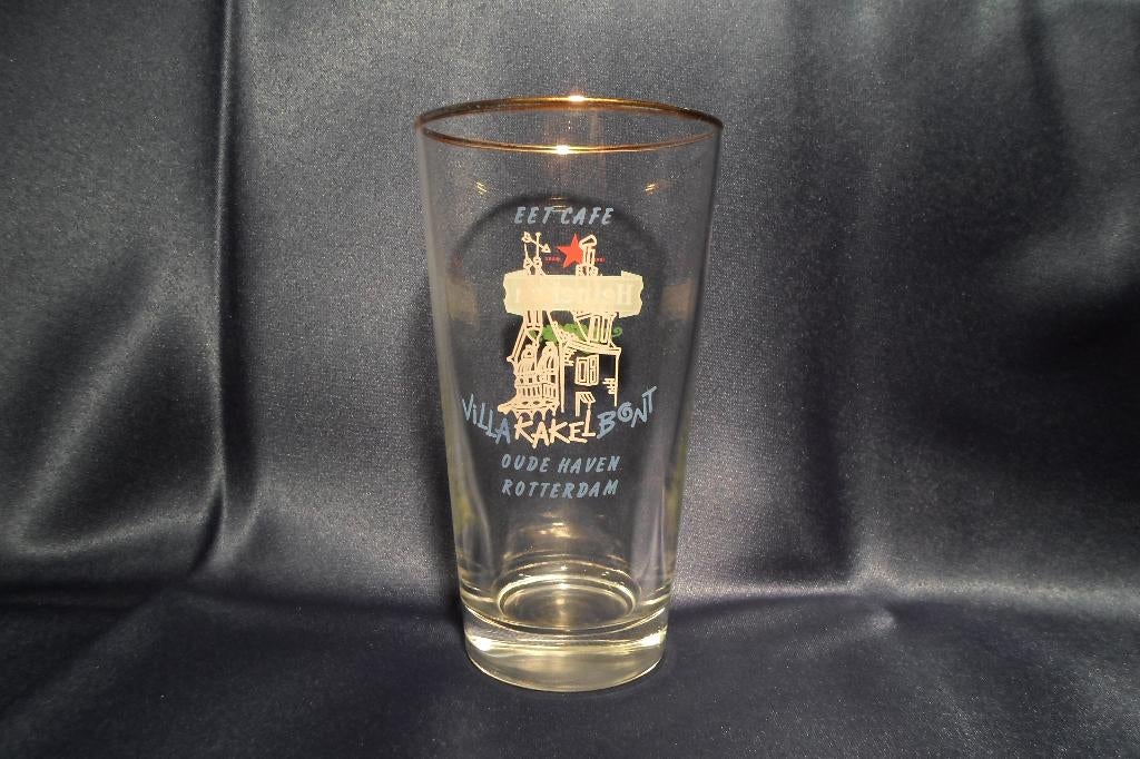 Heineken Villa Kakelbont Rotterdam Glas, Verzamelen, Biermerken, Ophalen of Verzenden, Zo goed als nieuw, Glas of Glazen, Heineken