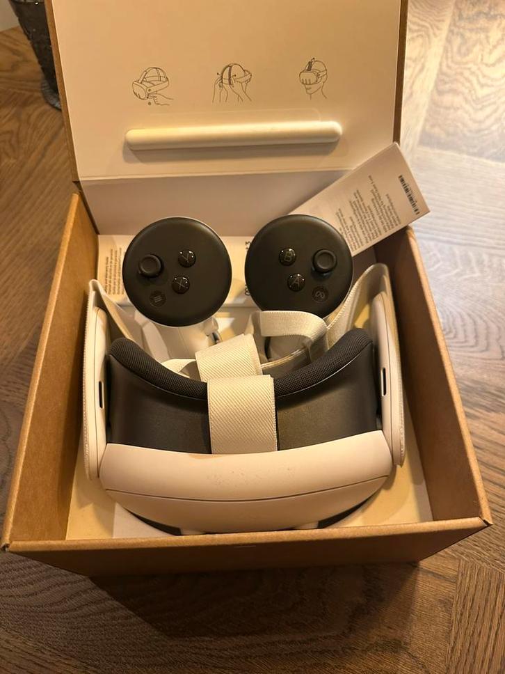Meta Quest 3 512gb zgan nog met garantie, Spelcomputers en Games, Virtual Reality, Zo goed als nieuw, Overige platformen, VR-bril