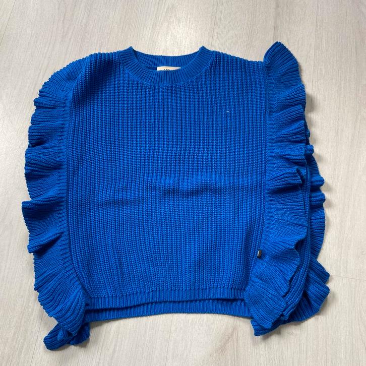 kobaltblauwe CARLIJNQ spencer vest mt 134-140, Kinderen en Baby's, Kinderkleding | Maat 140, Zo goed als nieuw, Meisje, Trui of Vest