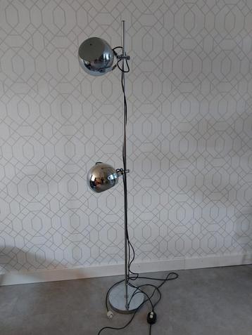 Retro Herda Chroom Bol Lamp - Vintage Design beschikbaar voor biedingen