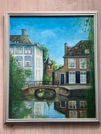 Schilderij - het huis met de paarse ruiten - Amersfoort, Ophalen of Verzenden