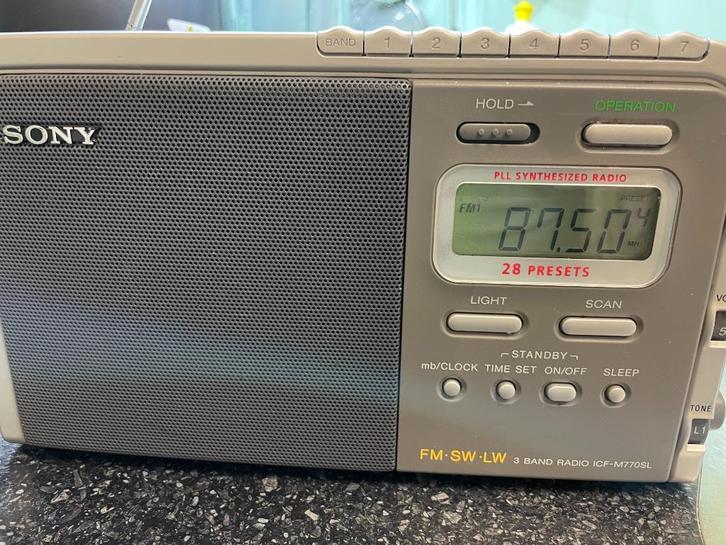 Sony ICF M770SL, Audio, Tv en Foto, Radio's, Zo goed als nieuw, Radio, Verzenden