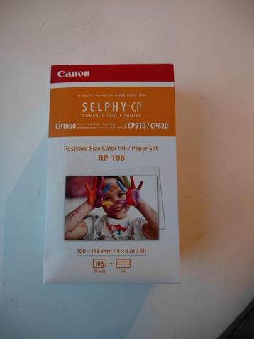 Canon selphy cartridge en papier  beschikbaar voor biedingen