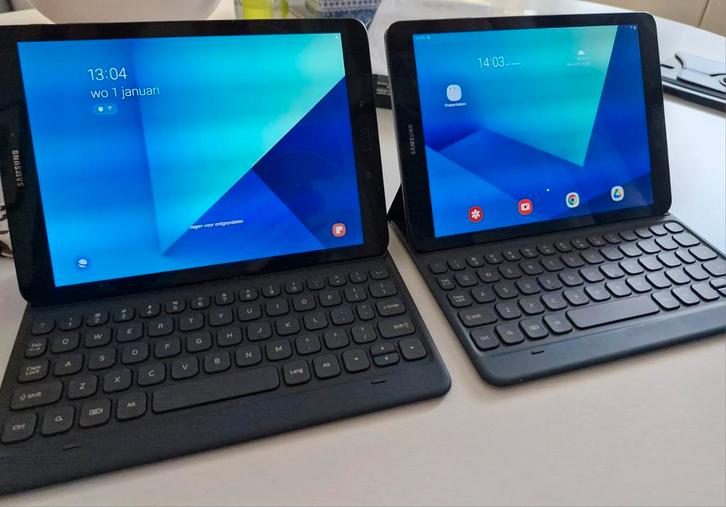 2x(!) Samsung Galaxy Tab S3 + Keyboard + S-Pen., Computers en Software, Android Tablets, Gebruikt, Wi-Fi, 10 inch, 32 GB, Uitbreidbaar geheugen