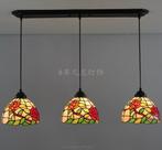 tiffany met 3 x lampen, Ophalen of Verzenden, Nieuw, Glas, 75 cm of meer