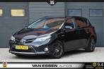 Toyota Auris 1.8 Hybrid Lease+ Navi Camera Trekhaak Leder NL, 136 pk, Gebruikt, 4 cilinders, Zwart