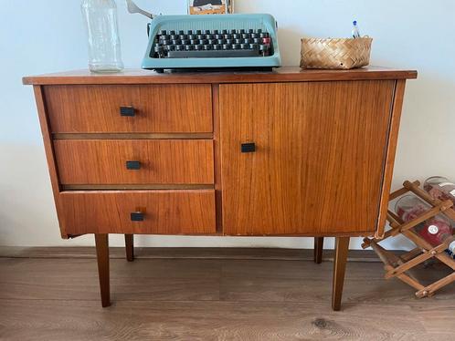 Midcentury ladekastje, Huis en Inrichting, Kasten | Dressoirs, Gebruikt, 50 tot 100 cm, 25 tot 50 cm, Met lade(s), Met deur(en)