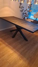 Mooie moderne eettafel, Zo goed als nieuw, 150 tot 200 cm, Rechthoekig, 50 tot 100 cm