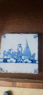 Oude Delfts Blauwe Tegel, Antiek en Kunst, Antiek | Wandborden en Tegels, Ophalen of Verzenden