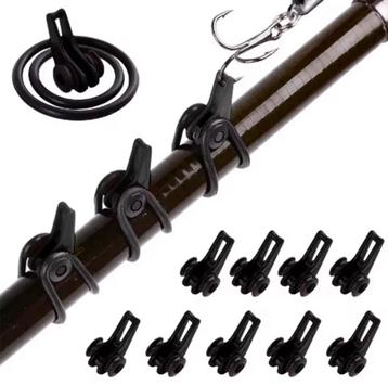 10 stuks Vishakenhouder anti-klit beschermt hengel & handvat beschikbaar voor biedingen