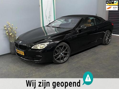 BMW 6-serie Cabrio 640i M6 Nieuwe Model MBlack on Black!, Auto's, BMW, Bedrijf, Te koop, 6-Serie, 360° camera, ABS, Achteruitrijcamera